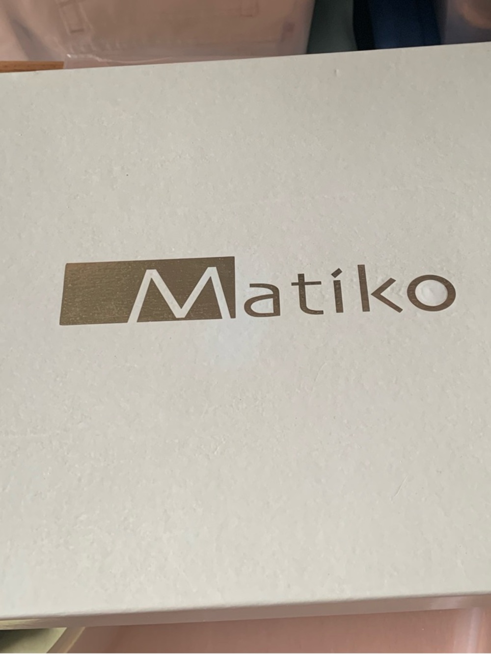 Matiko Branded Empty Shoe Box with Gold Logo
